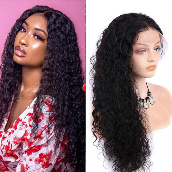 10A Cranberry 13x4/4X4 Lace Front Wigs Malaysian Water Wave Human Hair Wigs 180% Density Pre-plucked