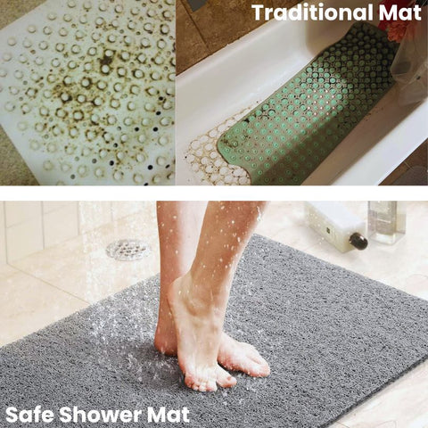 Safe Shower Mat | Non-Slip & Soft On Feet - onlinemegasale.com