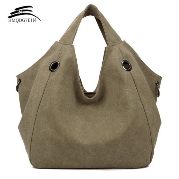 Women solid shoulder bag canvas