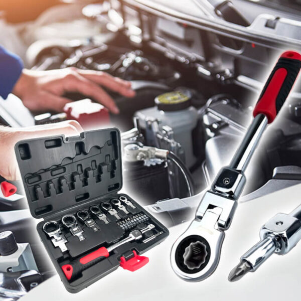 20-piece ratchet wrench with box