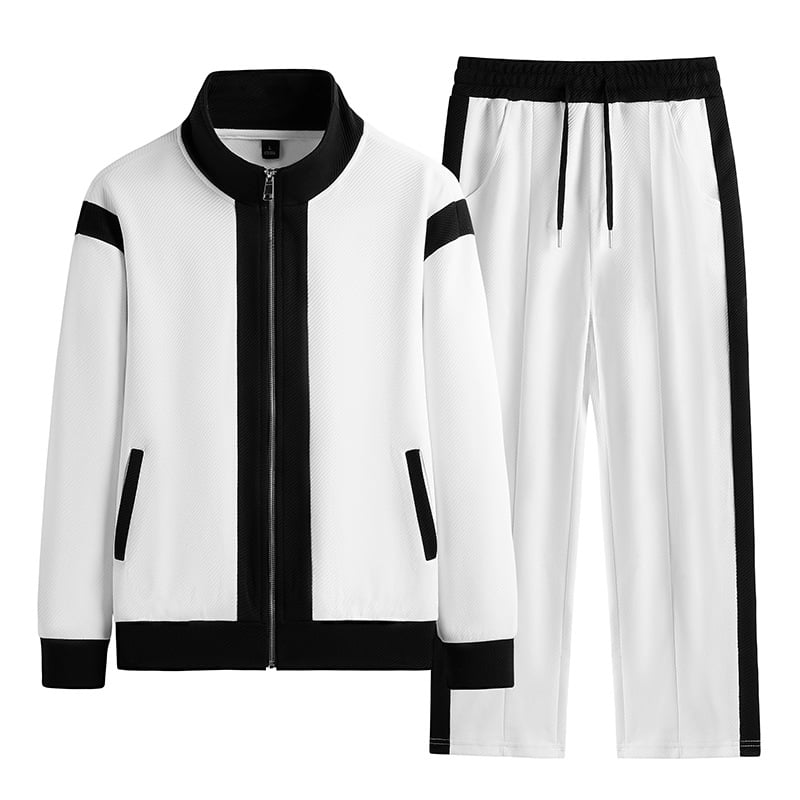 Men's Outfit Casual 2 Piece Contrast Sports Jogging Tracksuits Set(FREE SHIPPING) - onlinemegasale.com