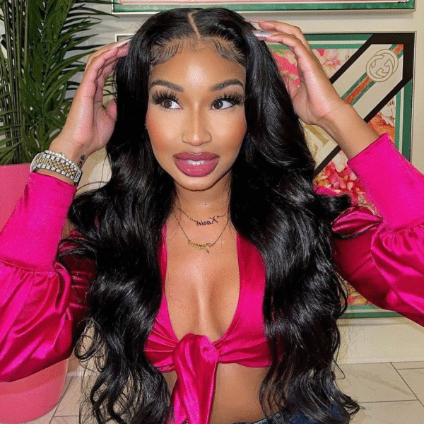 Cranberry 12A HD 4X4 Body Wave Wig 14-36inches Glueless Transparent Lace Long Wig