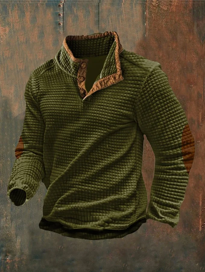 Men's Waffle Sweatshirt - onlinemegasale.com