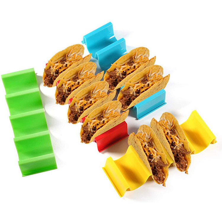 1/6pcs Vibrant Wave Taco Tray Holder - onlinemegasale.com