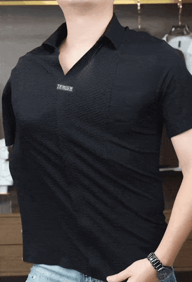 Men’s Summer Business Casual Patchwork Shirt - onlinemegasale.com