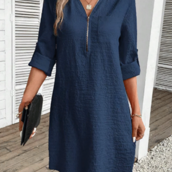 Chic Short Sleeve Summer Dress for Women – Effortlessly Elegant Casual Style