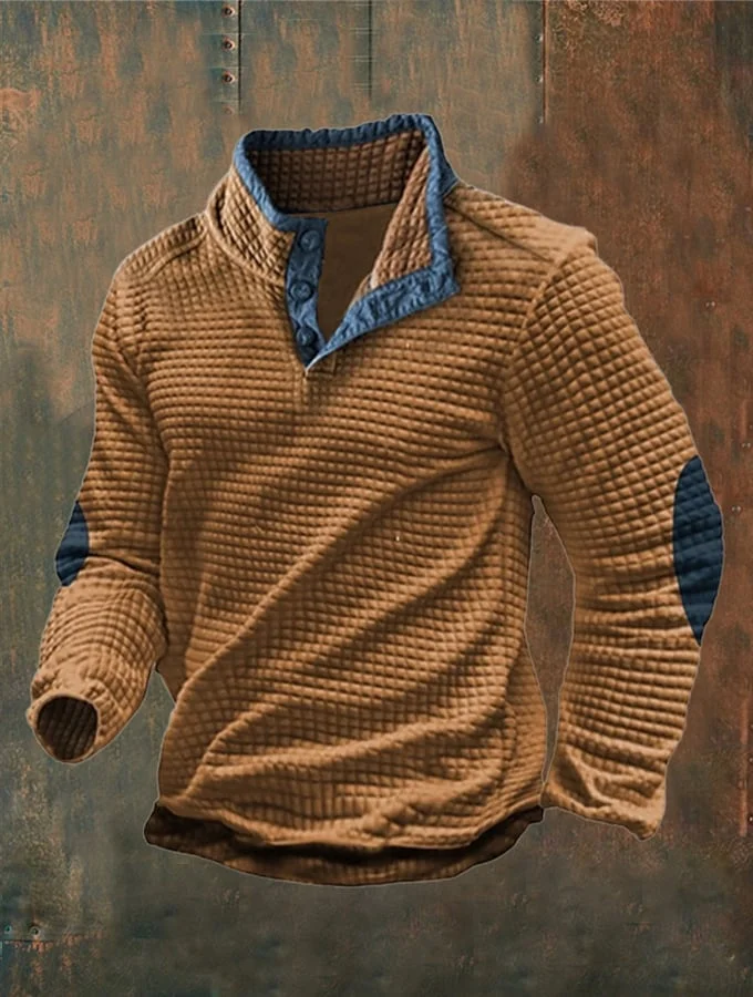Men's Waffle Sweatshirt - onlinemegasale.com