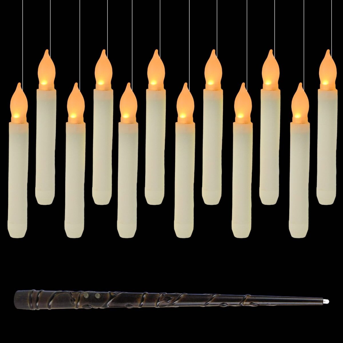 🔥🔥Floating Candles with Wand - onlinemegasale.com