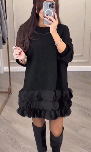 Patchwork Petal Dress – Elegant & Feminine - onlinemegasale.com