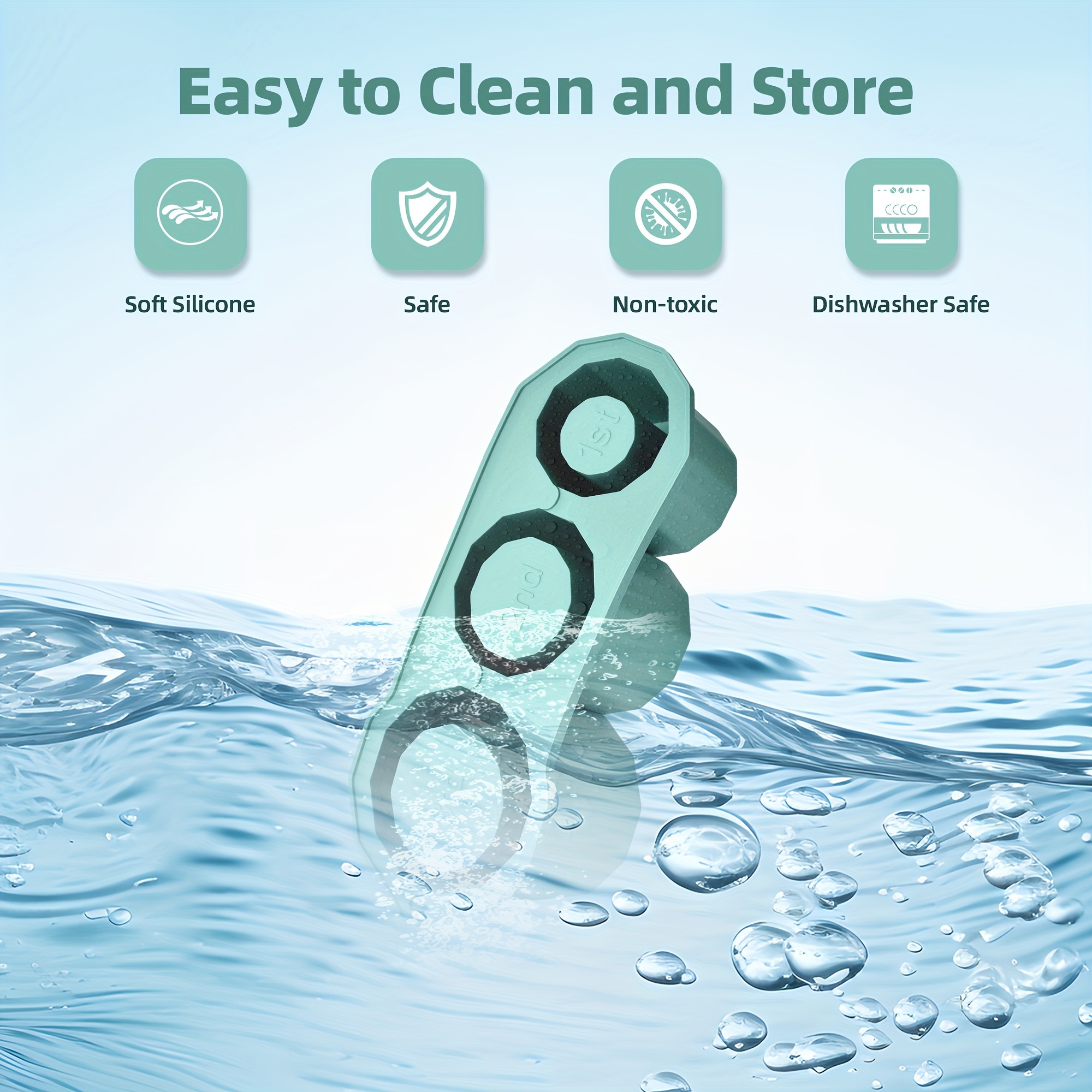 Silicone Ice Mold with Lid, 3 Cavity Hollow Cylindrical Tray - onlinemegasale.com