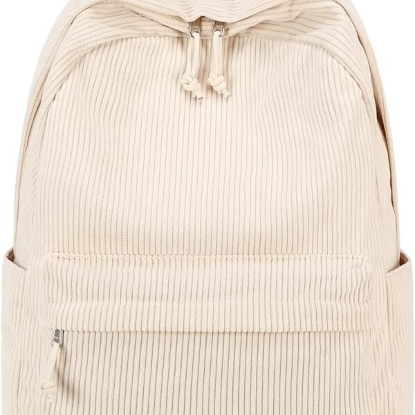 NOVUXY Elementary Corduroy Laptop Bags Women Travel Daypacks School Backpack