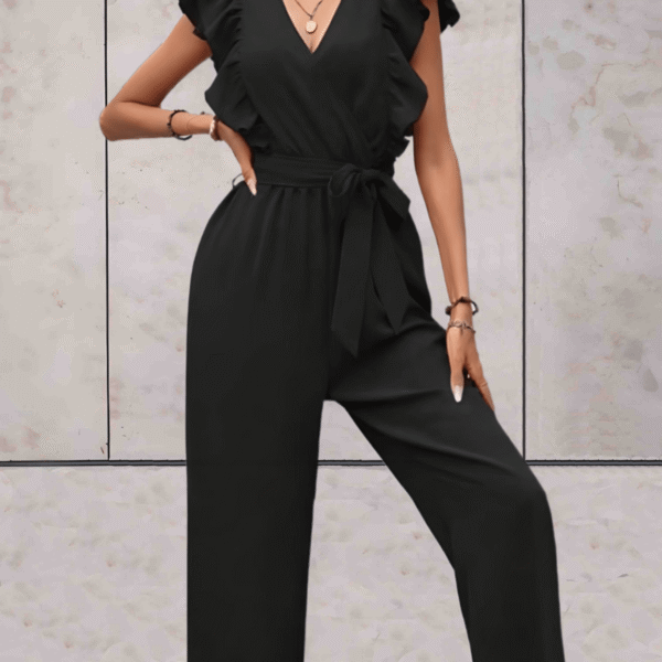 Chic Women's V-Neck Jumpsuit for a Fashion-Forward Look