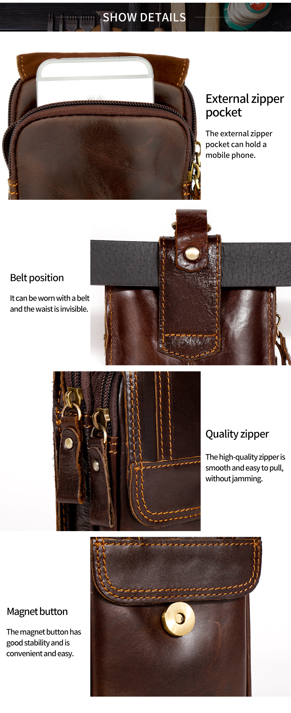 Men's Retro Classic Leather Messenger Shoulder Bag Business Waist Bag Phone Bag - onlinemegasale.com 6385--外贸详情页_15.jpg