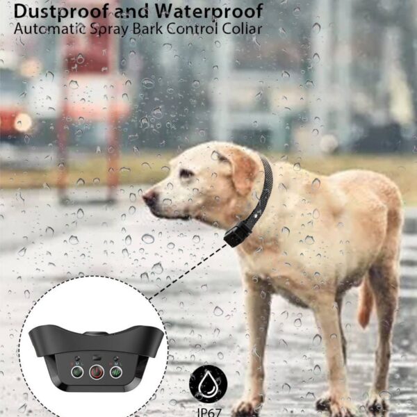 Upgraded Auto Bark Collar: Gentle Anti-Barking Solution for Dogs with Adjustable 3-Spray Settings