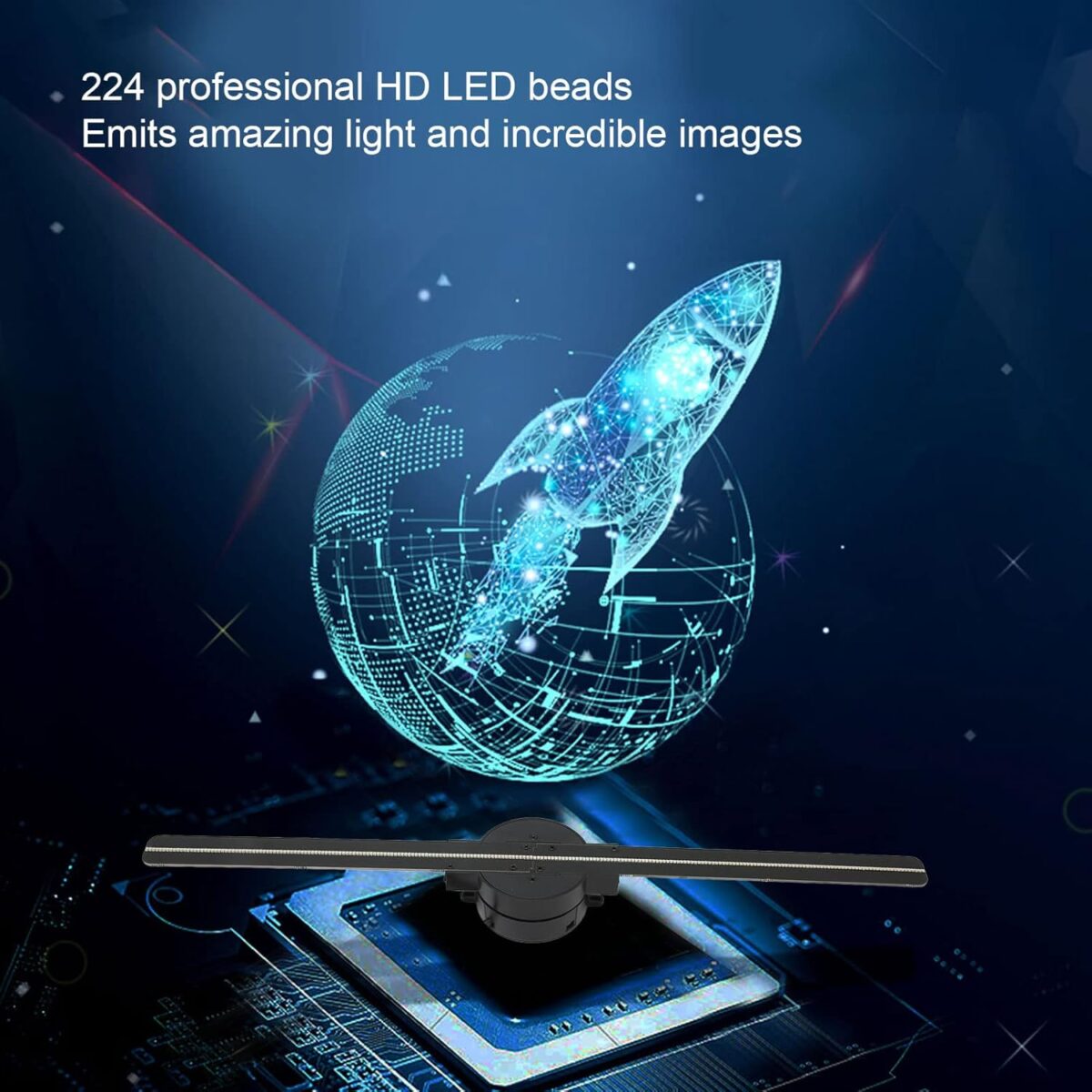 3D Hologram LED Fan Projector - onlinemegasale.com