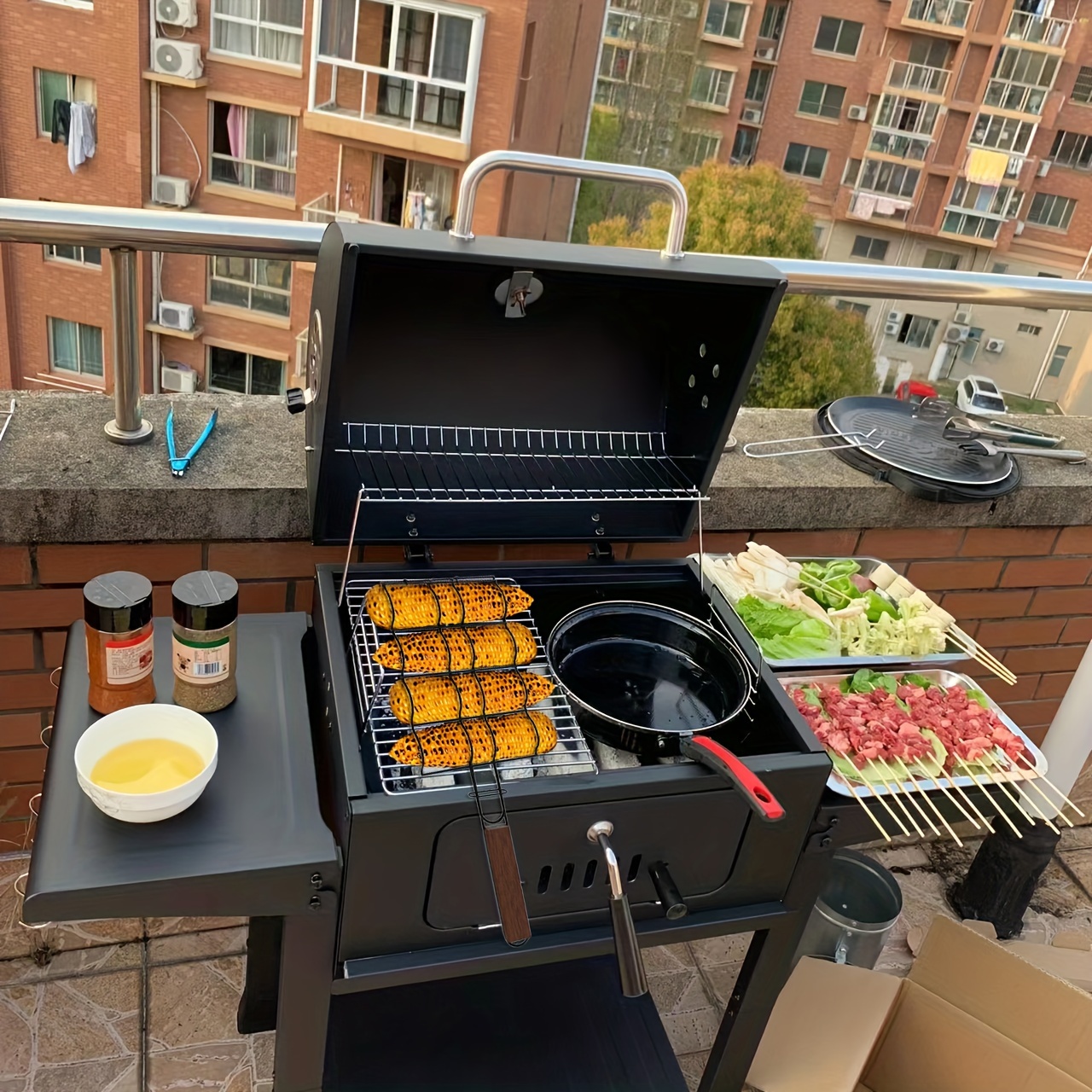 Metal BBQ Corn & Multi-Use Grilling Basket - onlinemegasale.com