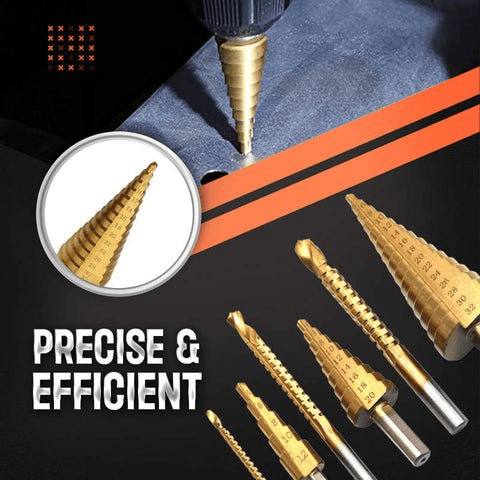 ⏰Promotion 49% OFF💥6 PCS HSS Titanium Coated Drill Bit Set - onlinemegasale.com