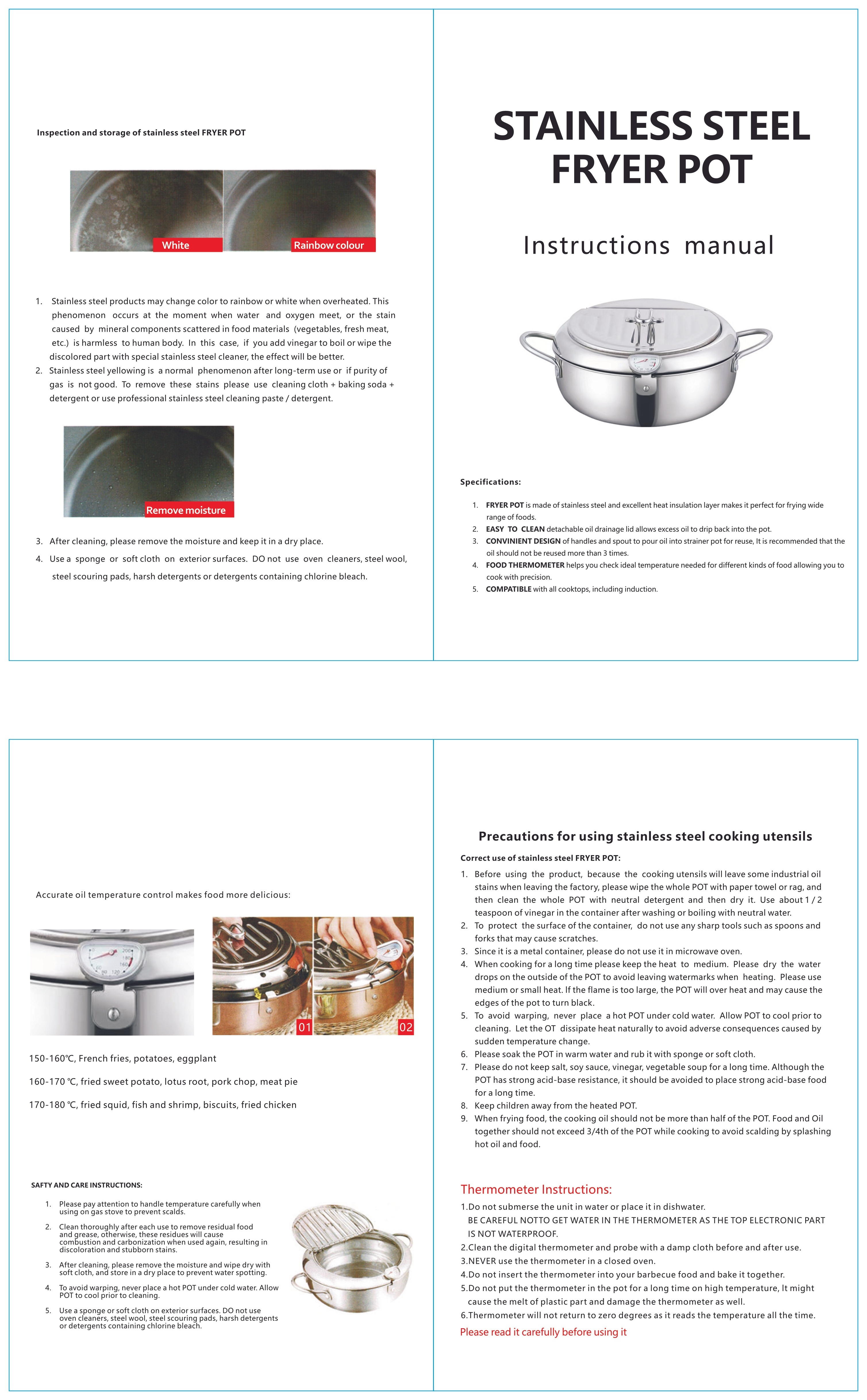 Stainless Steel Deep Fryer with Temperature Control - onlinemegasale.com Stainless Steel Deep Fryer with Temperature Control - onlinemegasale.com