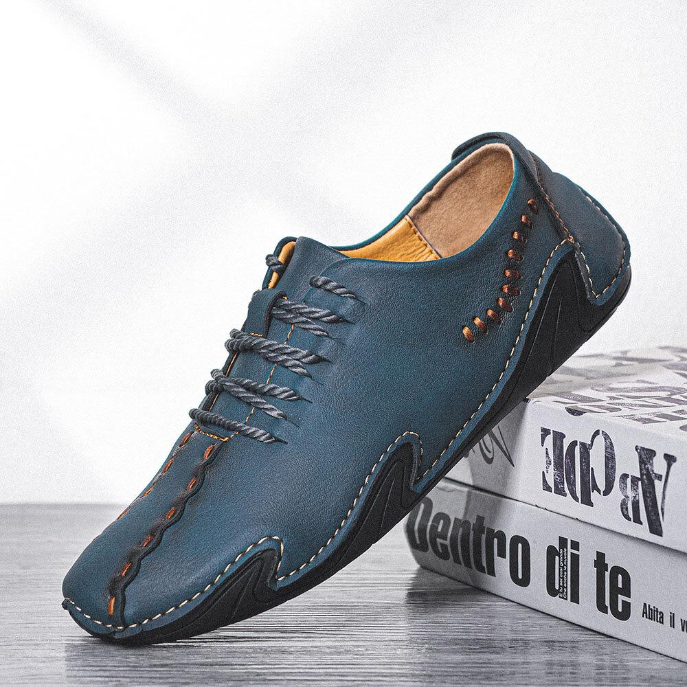 f898b082-71b7-44f1-acef-94fc2f5ce34d Men's microfiber breathable non-slip soft bottom comfortable casual business shoes - onlinemegasale.com
