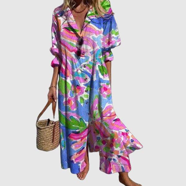 Chic Women's Summer Dress - Effortless Short Sleeve Casual Style