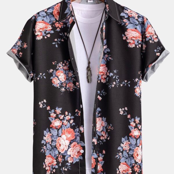 Floral Print Button Up Shirt