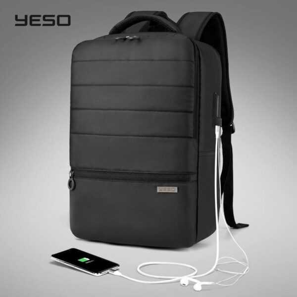 Men's laptop backpack with USB charging waterproof